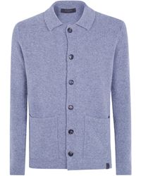 Zanone - Sweater Cardigan "Shirt Neck" - Lyst