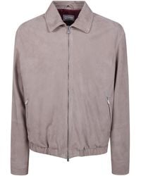 Brunello Cucinelli - Vintage Leather Bomber Jacket - Lyst