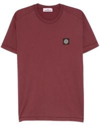 Stone Island - 60/2 Cotton Jersey Garment Dyed Ss T-Shirt - Lyst