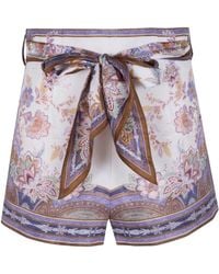 Zimmermann - "Luna Scarf" Tie Short - Lyst