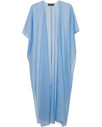 DR. HOPE - Coat Cape "3704.4281 0524 Sky" - Lyst