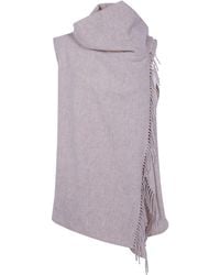 Fabiana Filippi - Scarf Wool Blend Cape Vest - Lyst