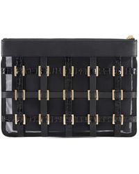 Elisabetta Franchi - Studs Clutch Bag - Lyst