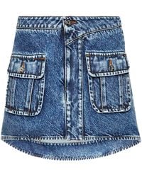 JW Anderson - Curved Mini Skirt - Lyst