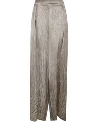 Avant Toi - Crumpled Effect Silk Palazzo Pants - Lyst