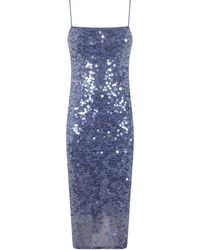 Ralph Lauren - Woven "Slip Dress" Midi Dress - Lyst