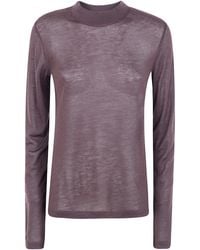 Filippa K - Top Mock Neck "Lyocell Cashmere" - Lyst