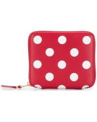 Comme des Garçons - Sa2100pd Polka Dot Wallet Red - Lyst