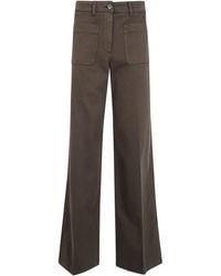 Etro - Pants Wide Leg Trousers - Lyst
