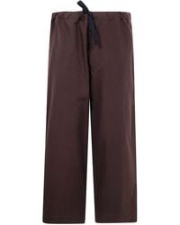 Y's Yohji Yamamoto - Straight String Twill Trousers - Lyst