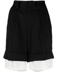 Y's Yohji Yamamoto - Gabardine Double Shorts - Lyst