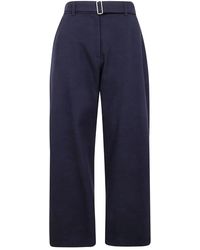 Studio Nicholson - "Doring" Belted Round Leg Pant - Lyst