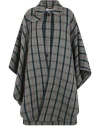 Chloé - Check Cape - Lyst