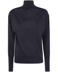 Courreges - Sweater Merinos Wool Cut Out "Merinos Wool Cut Out Sweater" - Lyst
