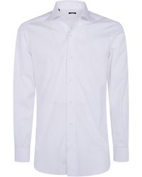 Barba Napoli - Logo-Patch Button-Up Jacket - Lyst