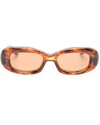 Jacques Marie Mage - Ann Tortoiseshell-Effect Oval-Frame Sunglasses - Lyst