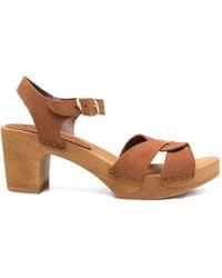 Bosabo - Cuir Mirror Medium Heel T. 065 Sandals - Lyst