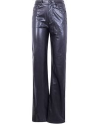 DIESEL - Faux-Leather Trousers - Lyst