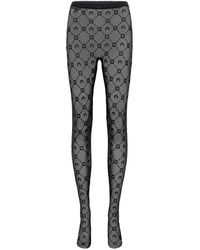 Marine Serre - "Moonogram" Mesh Flock Tights - Lyst
