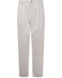 Brunello Cucinelli - Double Piences Chino Trousers - Lyst