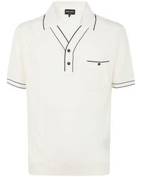 Giorgio Armani - Short Sleeves Polo Shirt With Pocket - Lyst