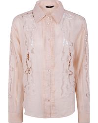 Seventy - Ramie Embroidered Shirt - Lyst