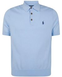 Polo Ralph Lauren - Short Sleeves Knit Polo Neck Sweater - Lyst
