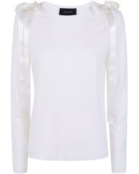 Simone Rocha - "Bow Ribbon Tail" Long Sleeve T-Shirt - Lyst
