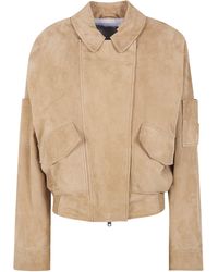 DR. HOPE - Oversized Nappa Vintage Bomber Jacket - Lyst