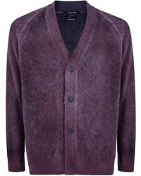 Avant Toi - Sweater Hand Painted Brushed Cashmere V Neck Cardigan - Lyst