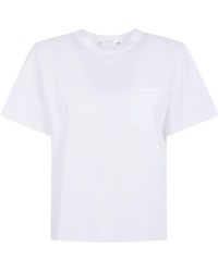 Sacai - Popeline X Cotton Jersey T-Shirt - Lyst