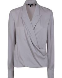 Theory - Pk Lapel Wrap Bl. Mod - Lyst