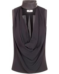 Elisabetta Franchi - Sleeveless Shirt - Lyst