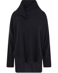 Pierantoniogaspari - Sweater High Neck "High Neck Sweater With Patches" - Lyst