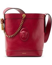 Versace - Small Bucket Calf Leather Bag - Lyst