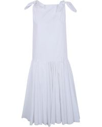 N°21 - Canvas Midi Dress - Lyst