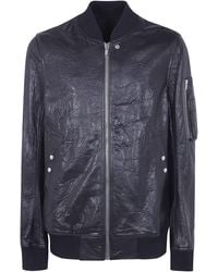 Rick Owens - Leather Bomber Jacket - Lyst