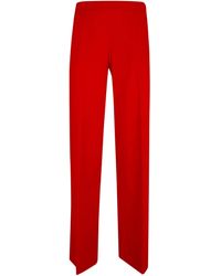 Whyci - Pants Straight Trousers - Lyst
