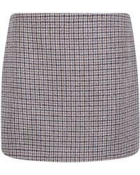 P.A.R.O.S.H. - P. A.R. O.S. H. Skirt Check Pattern "Laurie 804" - Lyst