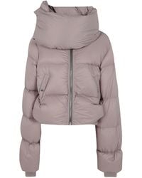 Rick Owens - High Collar Puffer Down Jacket - Lyst