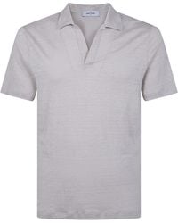 Gran Sasso - Logo Print Short Sleeves Skipper Polo Shirt - Lyst