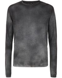 MD75 - Regular Crew Neck Sweater With Ribbed Neck - Lyst
