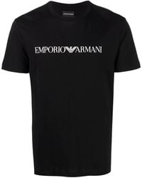 Emporio Armani - Short Sleeve T-shirt Crew Neckline Jumper - Lyst