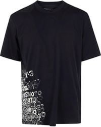 Y-3 - Printed Cotton T-Shirt - Lyst