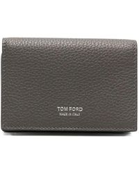 Tom Ford - Wallet Soft Grain Leather T Line Business Card Holder - Lyst
