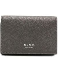 Tom Ford - Wallet Soft Grain Leather T Line Business Card Holder - Lyst