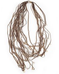 Maria Calderara - Long Multiwire W/Crystal Necklaces - Lyst