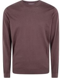 FILIPPO DE LAURENTIIS - Long Sleeves Round Neck Sweater - Lyst