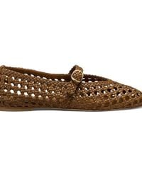 Stuart Weitzman - "Prim Woven" Ballerina Mary Jane - Lyst