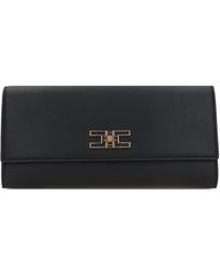 Elisabetta Franchi - Leather Clutch Bag - Lyst